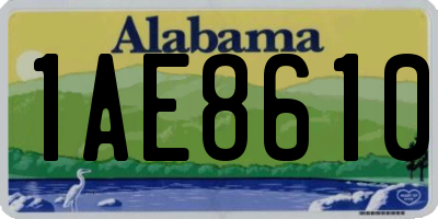AL license plate 1AE8610