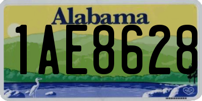 AL license plate 1AE8628