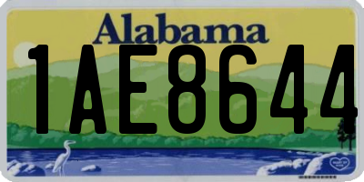 AL license plate 1AE8644