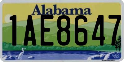 AL license plate 1AE8647