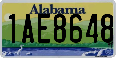 AL license plate 1AE8648