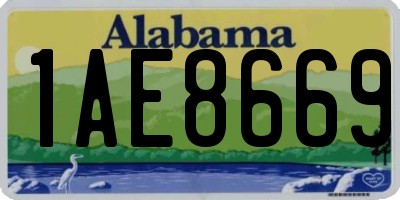 AL license plate 1AE8669