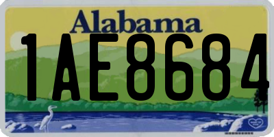 AL license plate 1AE8684