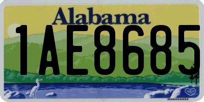 AL license plate 1AE8685