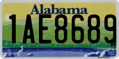 AL license plate 1AE8689