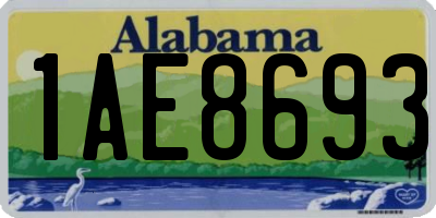 AL license plate 1AE8693