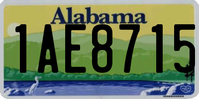 AL license plate 1AE8715