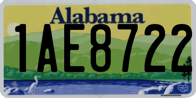 AL license plate 1AE8722