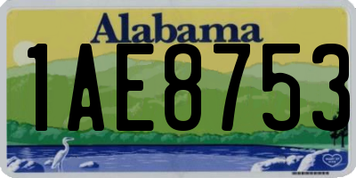 AL license plate 1AE8753
