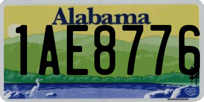 AL license plate 1AE8776