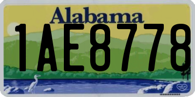 AL license plate 1AE8778