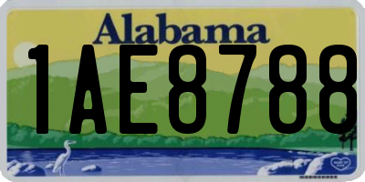 AL license plate 1AE8788