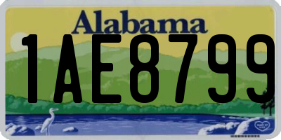 AL license plate 1AE8799