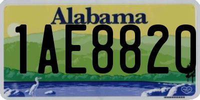 AL license plate 1AE8820