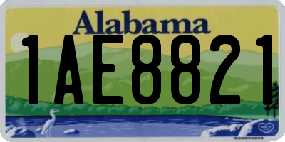 AL license plate 1AE8821