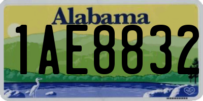 AL license plate 1AE8832
