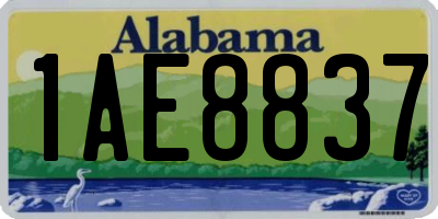 AL license plate 1AE8837