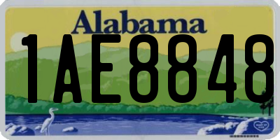 AL license plate 1AE8848