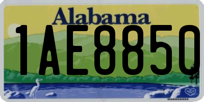 AL license plate 1AE8850