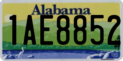 AL license plate 1AE8852