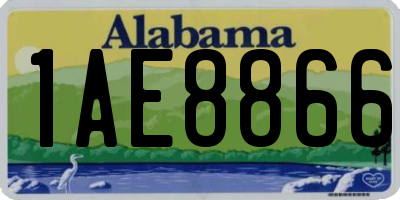 AL license plate 1AE8866