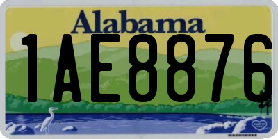 AL license plate 1AE8876