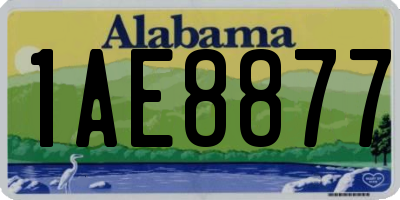 AL license plate 1AE8877
