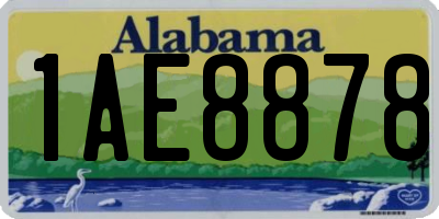 AL license plate 1AE8878