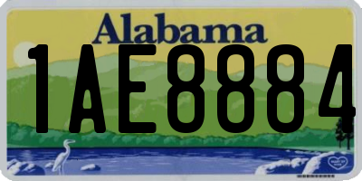 AL license plate 1AE8884