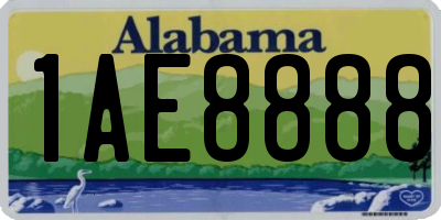 AL license plate 1AE8888