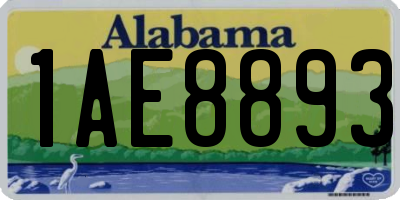AL license plate 1AE8893