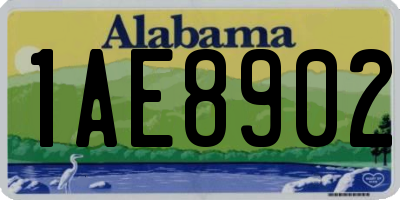 AL license plate 1AE8902