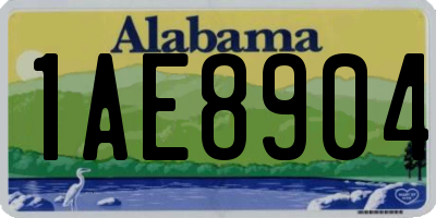 AL license plate 1AE8904