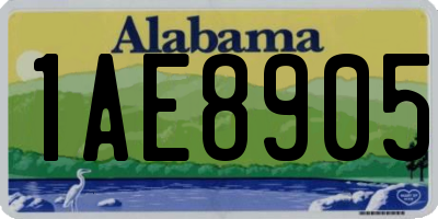 AL license plate 1AE8905
