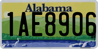 AL license plate 1AE8906