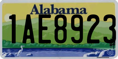 AL license plate 1AE8923