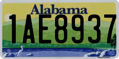 AL license plate 1AE8937