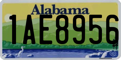 AL license plate 1AE8956