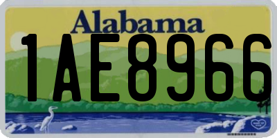 AL license plate 1AE8966
