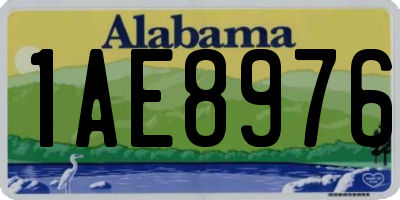 AL license plate 1AE8976