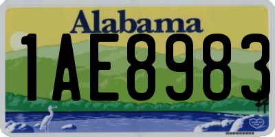 AL license plate 1AE8983