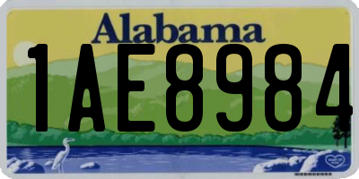 AL license plate 1AE8984
