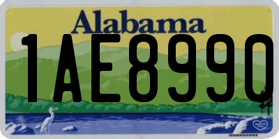 AL license plate 1AE8990