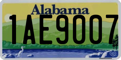 AL license plate 1AE9007