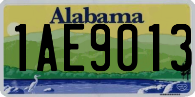 AL license plate 1AE9013