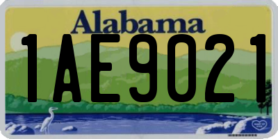 AL license plate 1AE9021