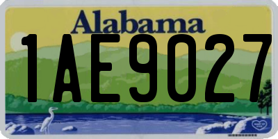AL license plate 1AE9027