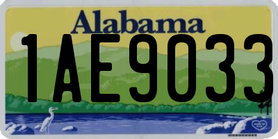 AL license plate 1AE9033