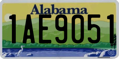 AL license plate 1AE9051