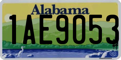 AL license plate 1AE9053